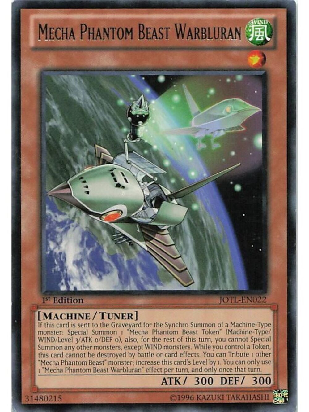 Yu-Gi-Oh! TCG 2013 Mecha Phantom Beast Warbluran NM JOTL